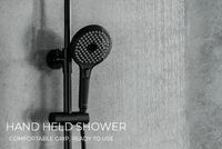 Душевая система Gappo G03-6 Черная матовая Хром арт-G2403-6 — фото 11, Душевые стойки