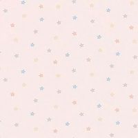 Обои детские Alessandro Allori Dolce Vita 2410-5 Винил на флизелине (1.06*10,05) Розовый/Разноцветный, Звезды — фото 1, Обои для стен