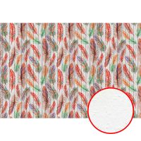 Фреска Ortograf Levity 33378 Фактура бархат FX Флизелин (4*2,7) Разноцветный, Перья — фото 1, Фрески