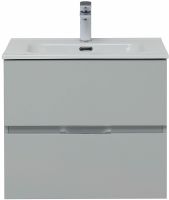 Комплект мебели для ванной Aquanet Алвита New 60 274224 подвесной Серый матовый — фото 9, Комплекты мебели для ванной