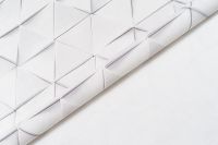 Обои Артекс Нокс 10817-01 Винил на флизелине (1,06*10,05) Белый, Геометрия — фото 4, Обои для стен