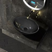 Раковина-чаша Abber Karbon 50 AK2042 Черная — фото 2, Раковины накладные