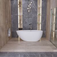 Акриловая ванна Grossman Fly 170х80 GR-1102M без гидромассажа — фото 6, Ванны