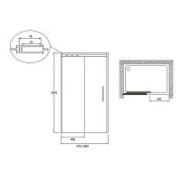 Товар: Душевая дверь Jacob Delafon Contra 100 E22C100-GA профиль Хром стекло прозрачное - фото 3 Душевая дверь Jacob Delafon Contra 100 E22C100-GA профиль Хром стекло прозрачное — фото 3, Душевые двери в нишу