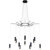 Подвесной светильник Maytoni Modern Davida MOD035PL-12B Белый Черный — фото 1, Подвесные светильники