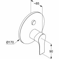 Товар: Смеситель для душа Kludi Zenta SL 486590565 Хром - фото 2 Смеситель для душа Kludi Zenta SL 486590565 Хром — фото 2, Смеситель для душа