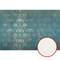 Фреска Ortograf Splendo 31715 Фактура флок FLK Флизелин (4*2,7) Синий/Бежевый, Вензель/Ромб — фото 1, Фрески