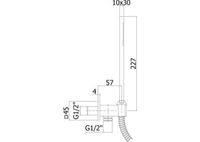 Душевой гарнитур Paffoni Premium ZDUP095CR Хром — фото 4, Душевые гарнитуры на держателе