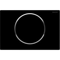 Клавиша смыва Geberit Sigma 10 115.758.KM.5 Черный/хром — фото 1, Кнопки смыва