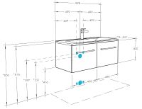 Тумба под раковину Aquaton Мадрид 100 М 1A128001MA010 подвесная Белая — фото 5, Тумбы под раковину