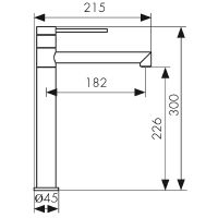 Смеситель для раковины Kaiser Vita 43111-2 Черный матовый — фото 2, Смесители