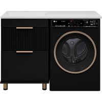 Тумба с раковиной Brevita Enfida 120 L УТ000016087 Черная матовая — фото 2, Мебель для ванной