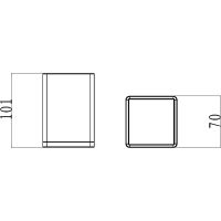 Стакан для зубных щеток Boheme 10961-B-G Черный Золото — фото 3, Мыльницы