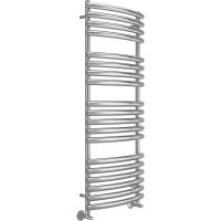 Водяной полотенцесушитель Terminus Капри П19 500х1400 4670078530660 Хром, нижнее подключение, G 1/2" ВР, с комплектом вентилей — фото 1, Водяные полотенцесушители