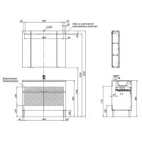 Комплект мебели для ванной Aquanet Алвита New 100 274184 Белый матовый — фото 13, Комплекты мебели для ванной