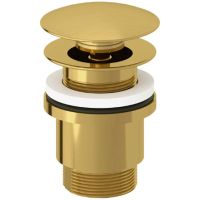 Донный клапан Kludi 10426N0-00 click-clack Золото брашированное — фото 1, Донные клапаны