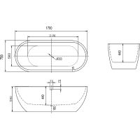 Товар: Акриловая ванна Art&Max 170х75 AM-218-1700-750 без гидромассажа - фото 3 Акриловая ванна Art&Max 170х75 AM-218-1700-750 без гидромассажа — фото 3, Ванны