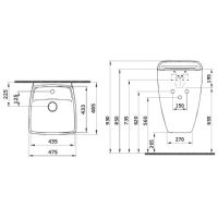 Раковина Bocchi Firenze 48 1082-005-0126 Черная глянцевая — фото 3, Раковины