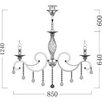 Товар: Люстра Maytoni Elegant Grace ARM247-10-G Белая Золото - фото 9 Люстра Maytoni Elegant Grace ARM247-10-G Белая Золото — фото 9, Люстры