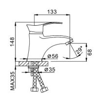 Товар: Смеситель для раковины Frap H01 F1001 Хром - фото 15 Смеситель для раковины Frap H01 F1001 Хром — фото 15, Смесители