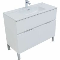 Комплект мебели для ванной Aquanet Алвита New 100 274184 Белый матовый — фото 4, Комплекты мебели для ванной