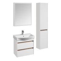 Тумба под раковину Aquaton Нортон 65 1A248801NT010 подвесная Белая глянцевая — фото 4, Мебель для ванной