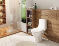 Унитаз компакт Rosa Премьер Люкс 4620008196183 Белый с бачком и сиденьем Микролифт — фото 2, Напольные унитазы