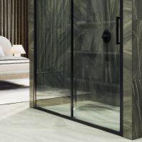 Товар: Душевая дверь Maybah Glass MGD-1277-6 1500x1950 раздвижная профиль Черный стекло прозрачное - фото 4 Душевая дверь Maybah Glass MGD-1277-6 1500x1950 раздвижная профиль Черный стекло прозрачное — фото 4, Душевые двери в нишу