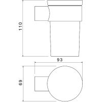 Товар: Стакан для зубных щеток Aquatek Лира AQ4427MB Черный матовый - фото 2 Стакан для зубных щеток Aquatek Лира AQ4427MB Черный матовый — фото 2, Мыльницы