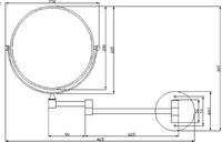 Товар: Косметическое зеркало Nofer Reflex 08009.2.N с увеличением Черный - фото 2 Косметическое зеркало Nofer Reflex 08009.2.N с увеличением Черный — фото 2, Аксессуары для ванной
