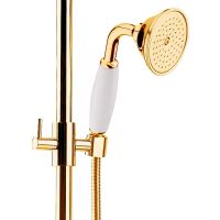 Душевая система Webert Ottocento OT760405010 Золото — фото 2, Душевые стойки