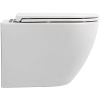 Унитаз Sintesi Evi SIN-TS-EVI-151WM подвесной Белый матовый с сиденьем Микролифт — фото 3, Подвесные унитазы