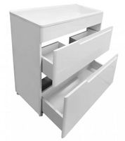 Тумба с раковиной Эстет Kare Luxe 60 ФР-00007072 Белая — фото 3, Тумбы с раковиной