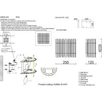 Настенный светильник Crystal Lux Aurelio AP3 Gold Chrome Transparent Прозрачный Золото Хром — фото 5, Светильники