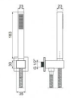 Душевой гарнитур Cezares CZR-L-DEFA-02 Бронза — фото 2, Душевые гарнитуры