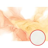 Фреска Ortograf Fluid art 33652 Фактура флок FLK Флизелин (3,8*2,7) Желтый/Оранжевый, Абстракция — фото 1, Фрески