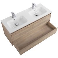 Тумба под раковину BelBagno Kraft 120 KRAFT-1200-2C-SO-2-RGB подвесная Rovere Galifax Bianco — фото 4, Тумбы под раковину