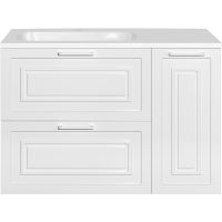 Тумба под раковину Style Line Альба 90 L Люкс Plus ЛС-000010052 Белая — фото 5, Мебель для ванной