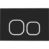 Клавиша смыва WeltWasser Bamberg BL 10000010290 Черная — фото 1, Кнопки смыва