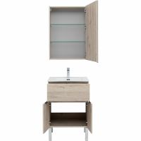 Комплект мебели для ванной Aquanet Алвита New 60 274527 Дуб веллингтон белый — фото 5, Комплекты мебели для ванной