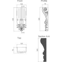 Товар: Кронштейн Европласт 1.19.002 76x305x120 мм - фото 2 Кронштейн Европласт 1.19.002 76x305x120 мм — фото 2, Колонны