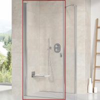 Душевая дверь Ravak Chrome CRV1-100 1QVA0C01Z1 профиль Хром стекло Transparent — фото 1, Распашные душевые двери