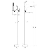Товар: Смеситель для ванны Ravak Freedom FM 081.00 X070079 Хром - фото 5 Смеситель для ванны Ravak Freedom FM 081.00 X070079 Хром — фото 5, Смесители напольные