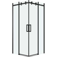 Душевой уголок Grossman Classic 90х90 300.K33.04.9090.21.00 профиль Черный матовый стекло прозрачное — фото 9, Квадратные душевые уголки