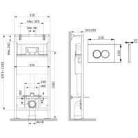 Товар: Инсталляция AM.PM MasterFit I012710.0138 для унитаза с Черной матовой клавишей смыва - фото 5 Инсталляция AM.PM MasterFit I012710.0138 для унитаза с Черной матовой клавишей смыва — фото 5, Инсталляции для унитазов