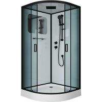 Душевая кабина Niagara Premium 90x90 NG-6901-01 Black без гидромассажа — фото 1, Душевые кабины