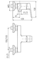 Смеситель для душа Rav Slezak Colorado CO181.5BZ Белый глянцевый Золото — фото 2, Смеситель для душа
