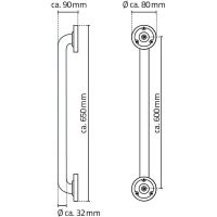 Товар: Поручень Ridder Sam А00160110 Черный - фото 6 Поручень Ridder Sam А00160110 Черный — фото 6, Поручни для ванной