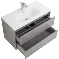 Тумба под раковину BelBagno Kraft 80 KRAFT 39-800/390-2C-SO-CG подвесная Cemento Grigio — фото 4, Тумбы под раковину