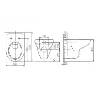 Комплект унитаза Rosa Элеганс Люкс Вн УнБ32 4620008195438 с сиденьем Микролифт и инсталляцией WeltWasser WW Marberg 507 10000005949+10000005953 с клавишей смыва Хром глянцевый — фото 10, Комплекты унитаз + инсталляция